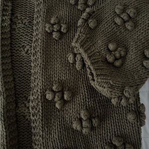 Callahan olive green chunky knit sweater medium Anthropologie